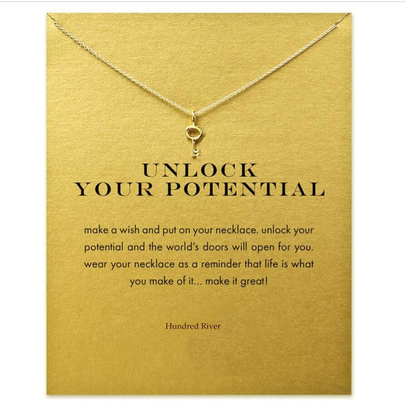 Baydurcan Friendship Key Necklace with Message Card Gift Card (key) - Image 1